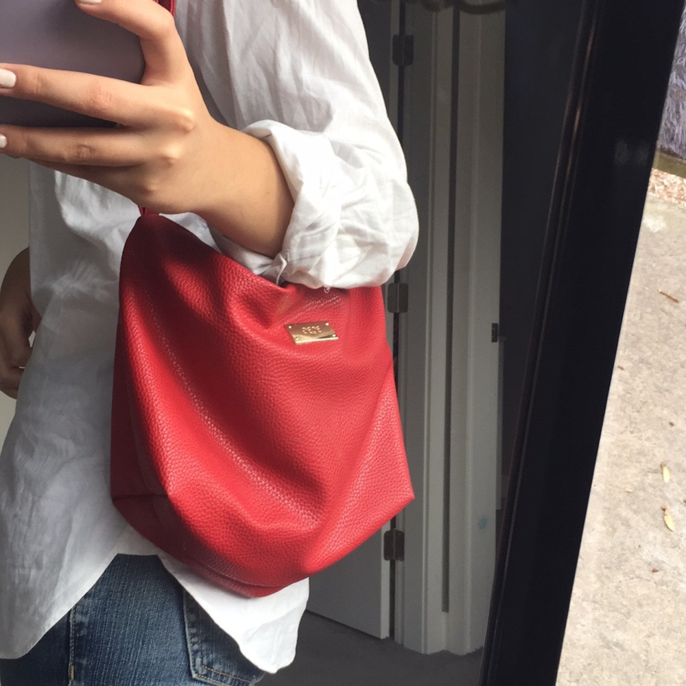 Red BCBG bag
